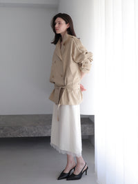 【SAMPLE SALE / célon】modern short trench coat