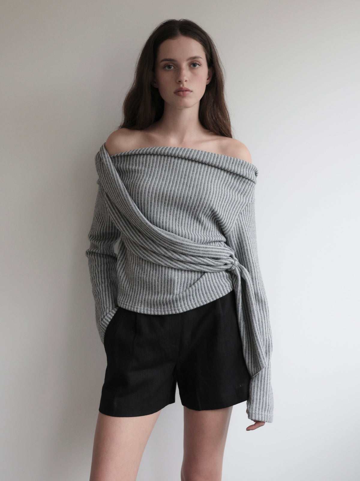 【SAMPLE SALE / miies miim】off shoulder drape tops