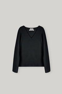 【ELBORN】Rona Wool V-neck Knit Top