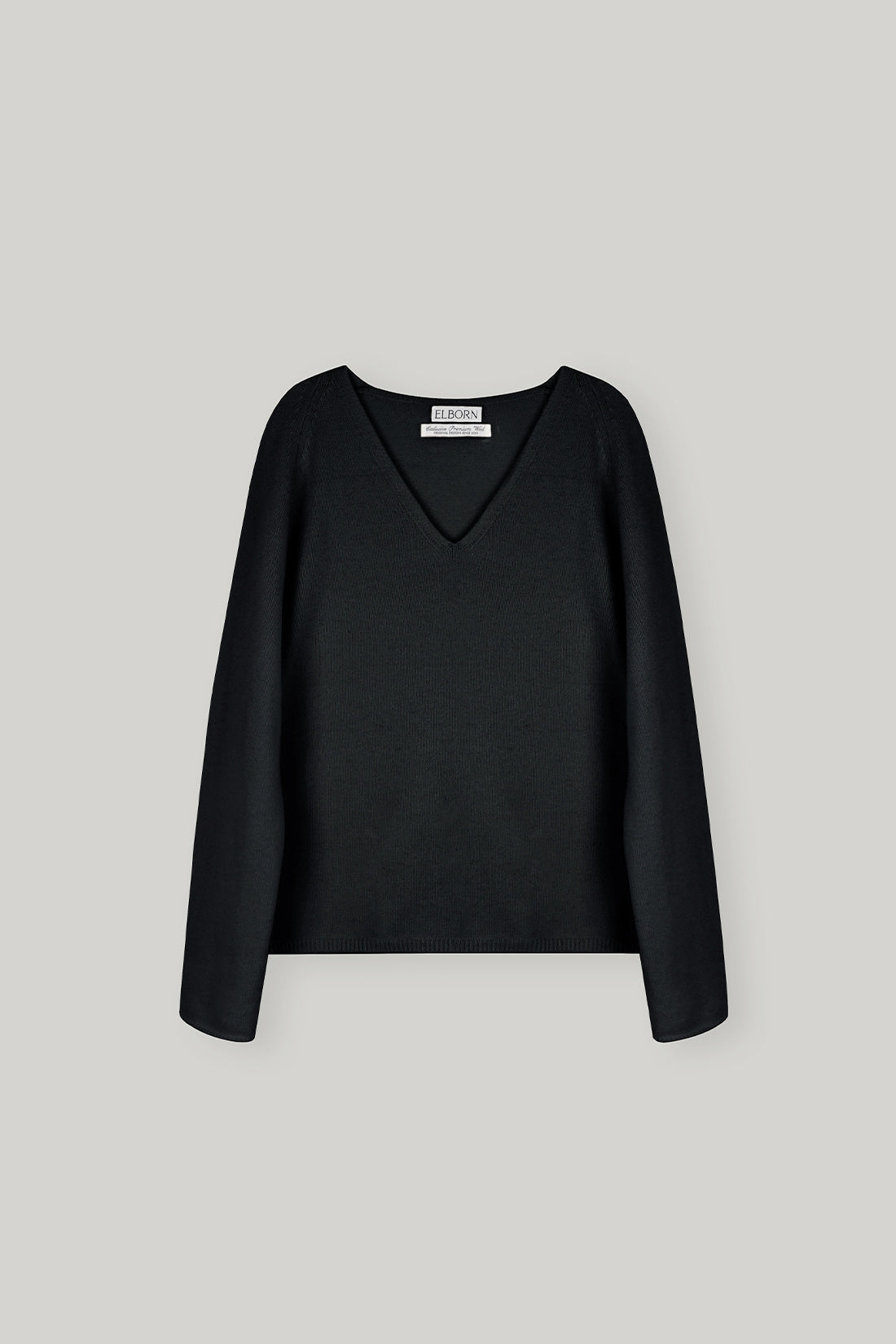 【ELBORN】Rona Wool V-neck Knit Top