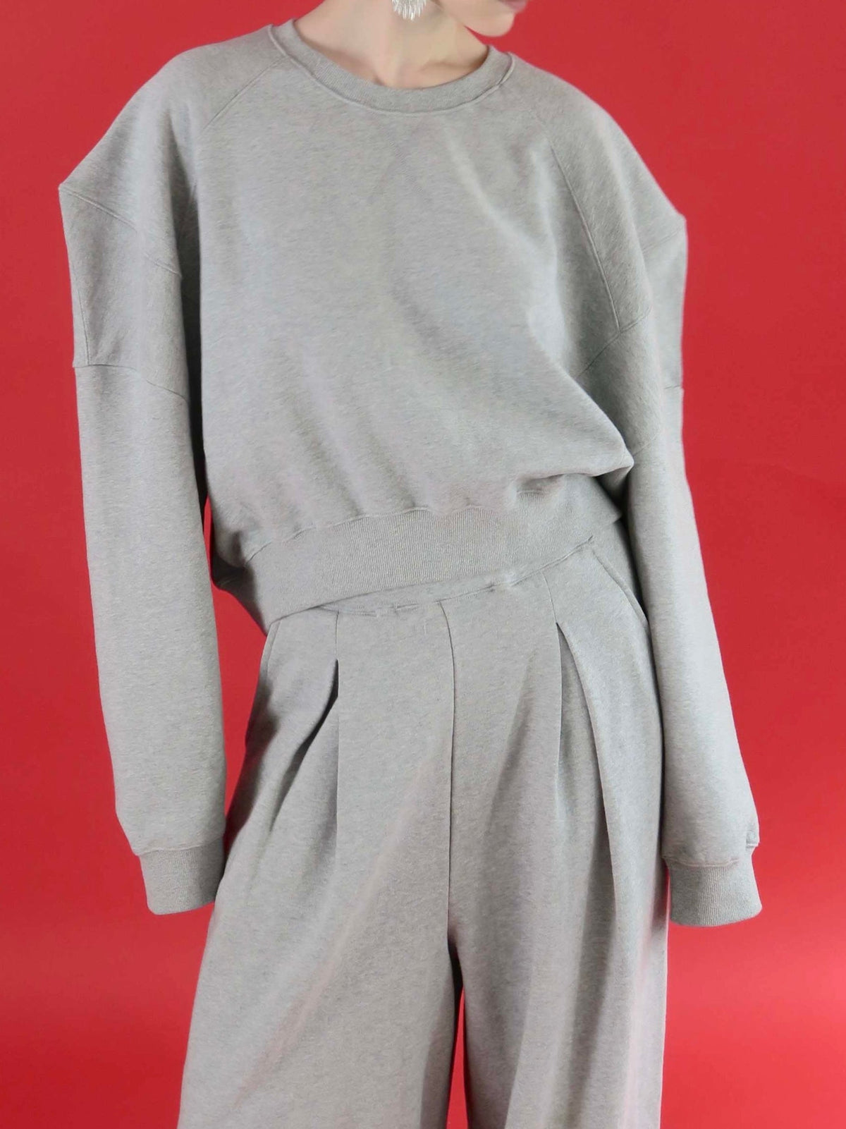 【AMOMMA】PUFF SLEEVE SWEAT - 裏起毛 -