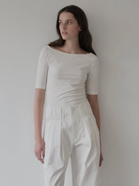 【NOWNS】Lyse | Half sleeve tee