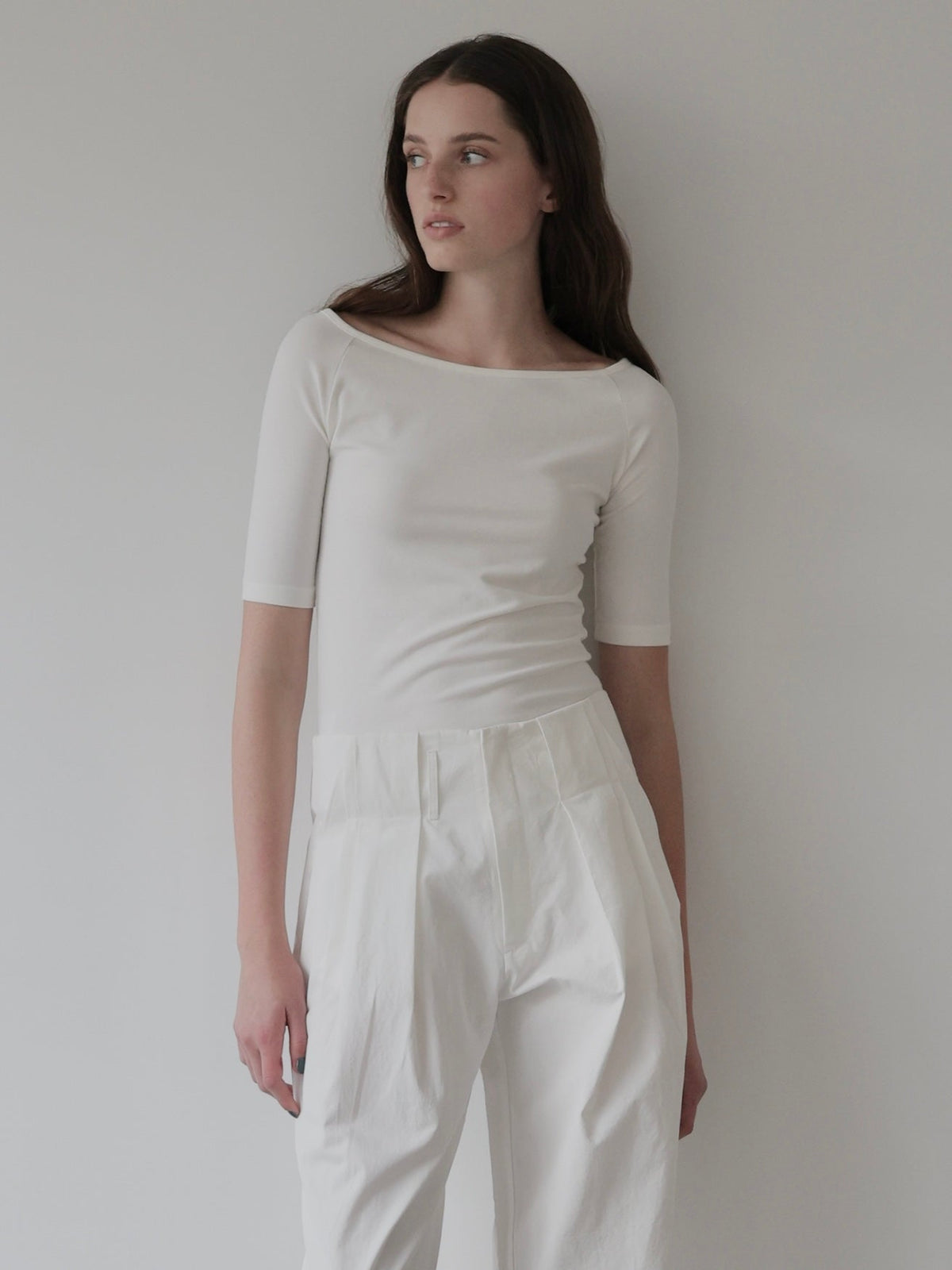 【NOWNS】Lyse | Half sleeve tee