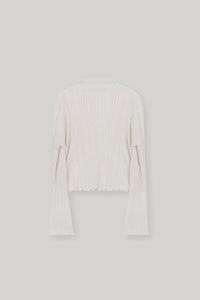 【ELBORN】Melissa High-neck Pleats Top