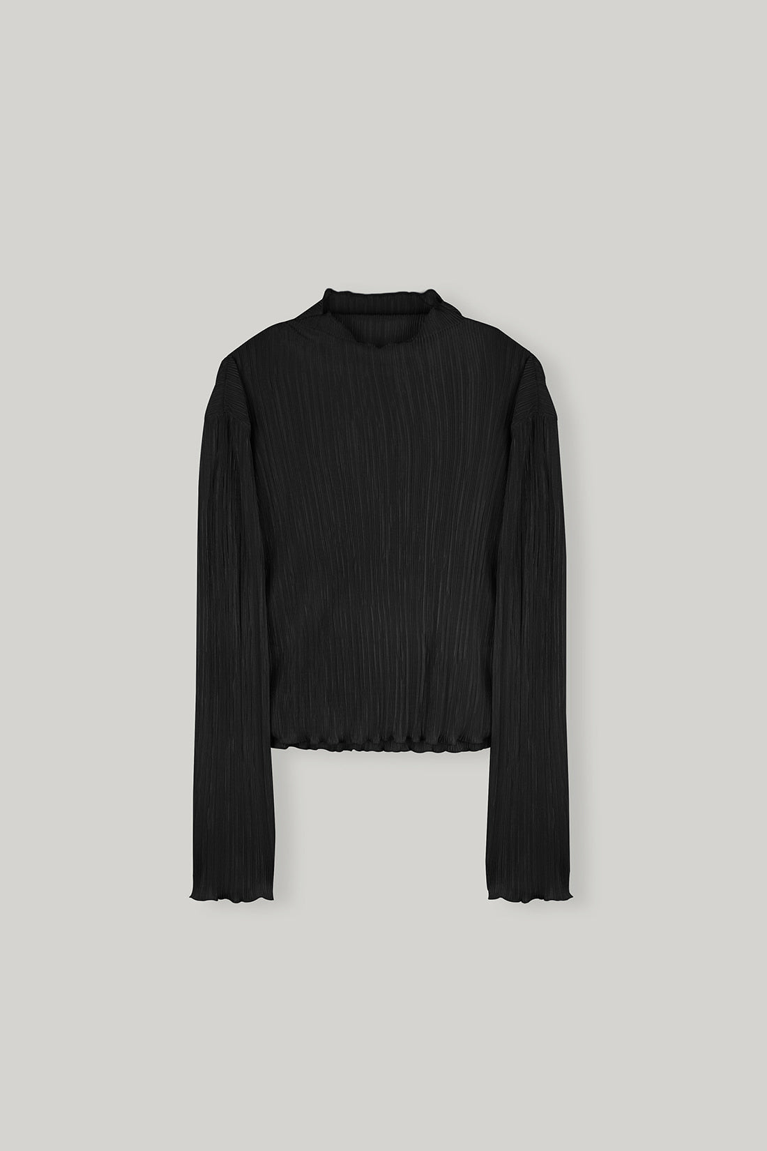 【ELBORN】Melissa High-neck Pleats Top