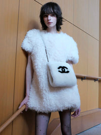 【AMOMMA】CANDY MINI FUR DRESS