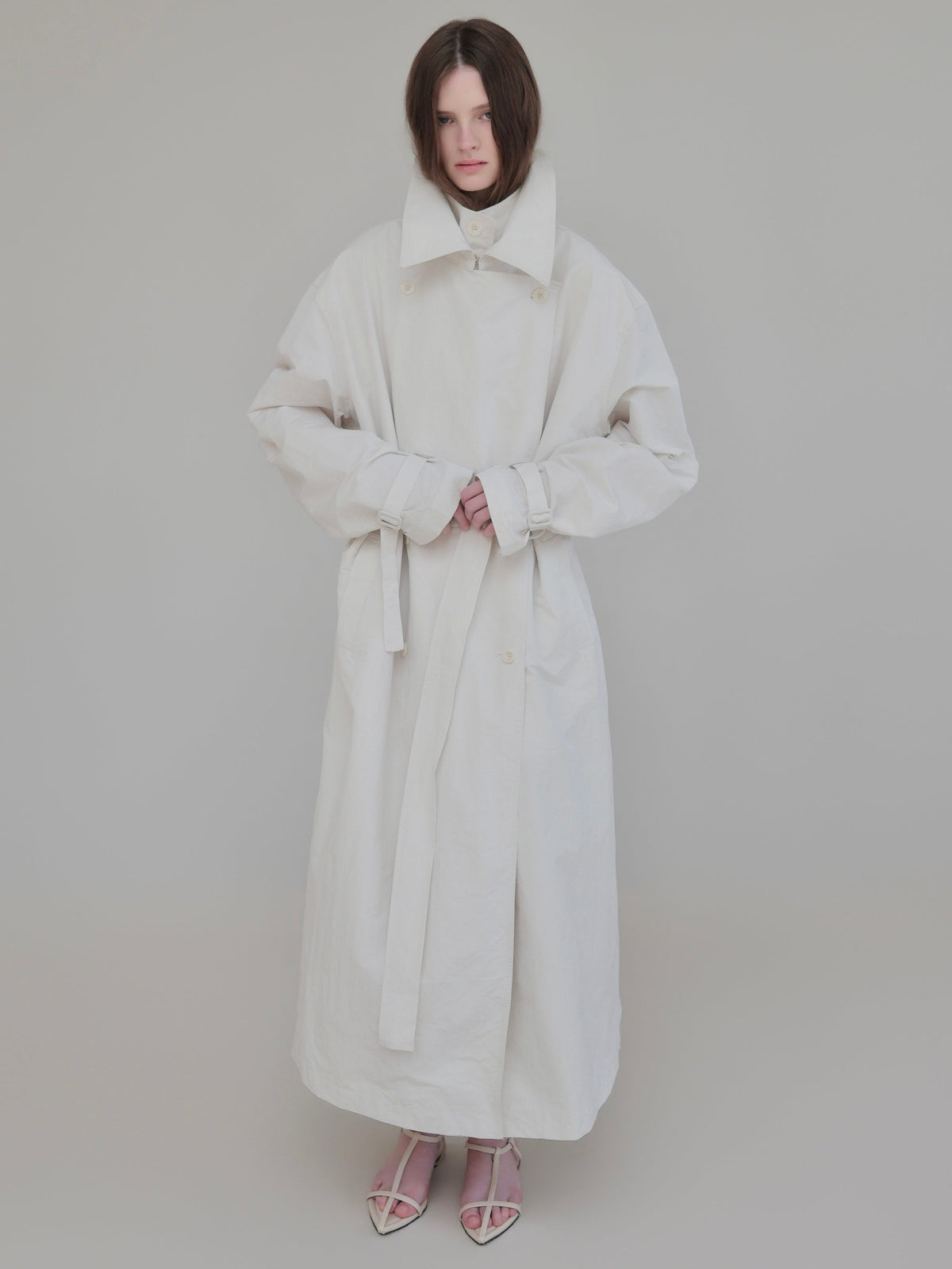 【AMOMMA】DOUBLE COLLAR TRENCH COAT