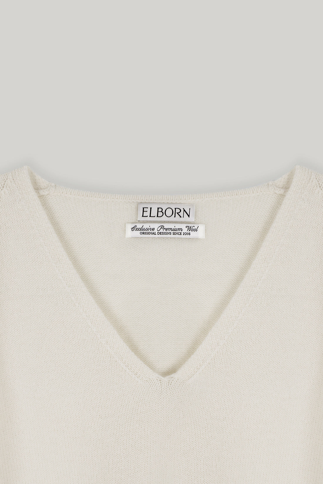 【ELBORN】Rona Wool V-neck Knit Top