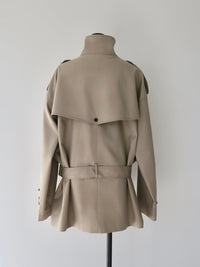[AMOMMA] ISABELLA SHORT TRENCH COAT