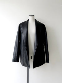 【célon】Belted Leather Jacket