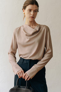 【ELBORN】Allison Cowl-neck Blouse