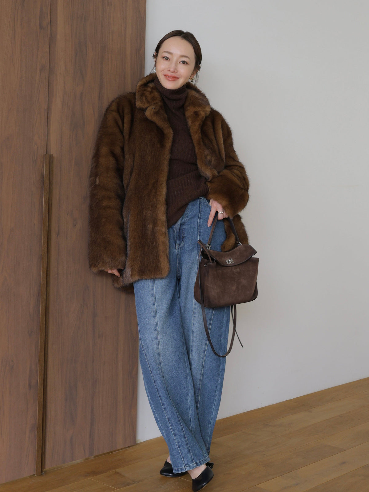 【AMOMMA】MINK LIKE FUR JACKET COAT