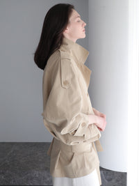 【SAMPLE SALE / célon】modern short trench coat