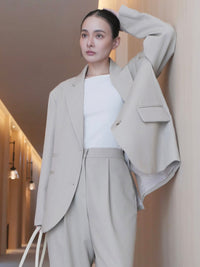 【NOWNS】Lou | Single-breasted tailored jacket