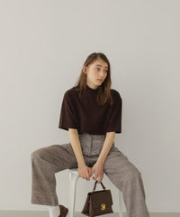 【SAMPLE SALE / KALENO】unisex mock neck tee