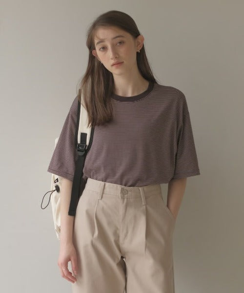 【SAMPLE SALE / KALENO】unisex / half border T
