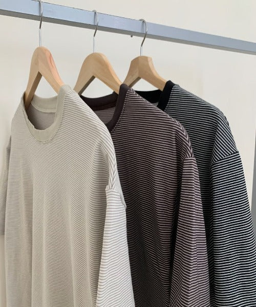 【SAMPLE SALE / KALENO】unisex / half border T