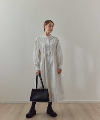 【SAMPLE SALE / KALENO】cotton gather shirt op