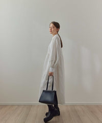 【SAMPLE SALE / KALENO】cotton gather shirt op