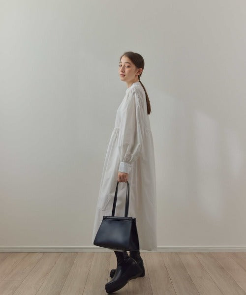 【SAMPLE SALE / KALENO】cotton gather shirt op