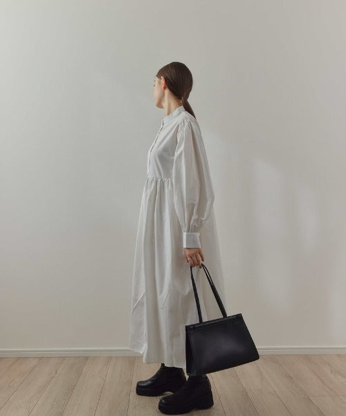 【SAMPLE SALE / KALENO】cotton gather shirt op