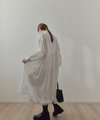 【SAMPLE SALE / KALENO】cotton gather shirt op