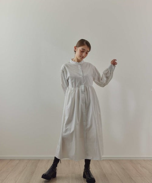 【SAMPLE SALE / KALENO】cotton gather shirt op