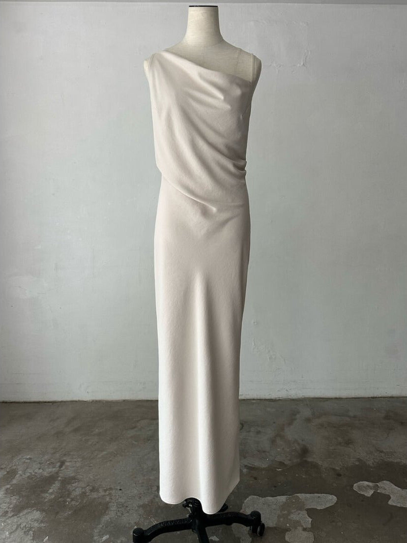 【célon】asymmetry drape cami dress
