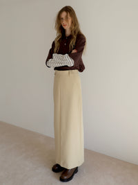 [ sample sale ] straight maxi skirt