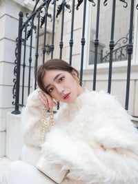 【célon】Poodle Shaggy Knit