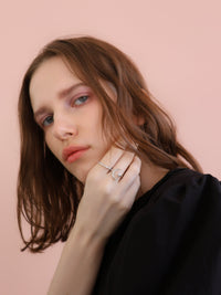 [ SAMPLE SALE ] slim sparkle ring