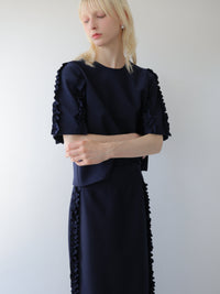 【SAMPLE SALE / swanë】 frill sleeves pullover