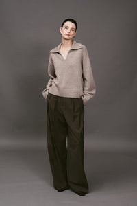 【ELBORN】Vaerin Wool Cashmere Collar Knit