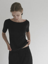【NOWNS】Lyse | Half sleeve tee