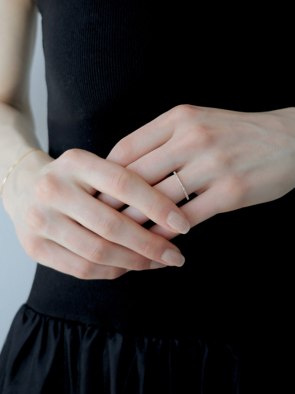 [ SAMPLE SALE ] slim sparkle ring
