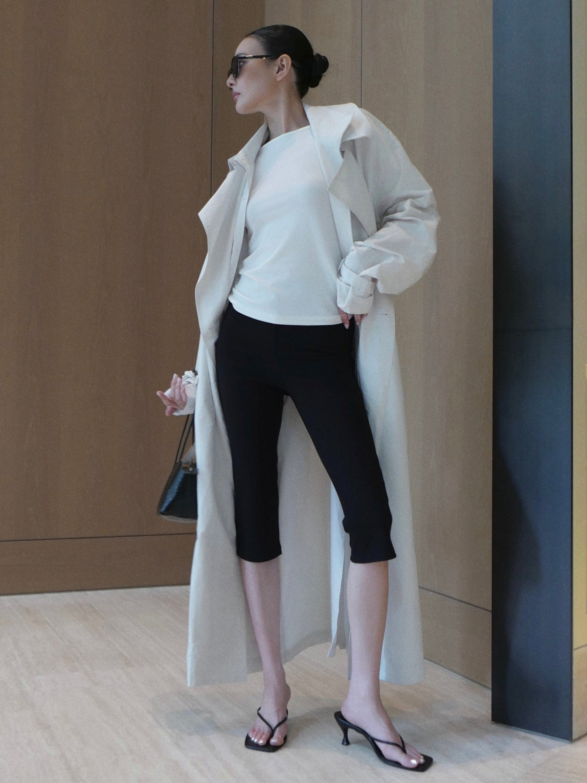 【AMOMMA】DOUBLE COLLAR TRENCH COAT