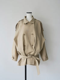 【SAMPLE SALE / célon】modern short trench coat
