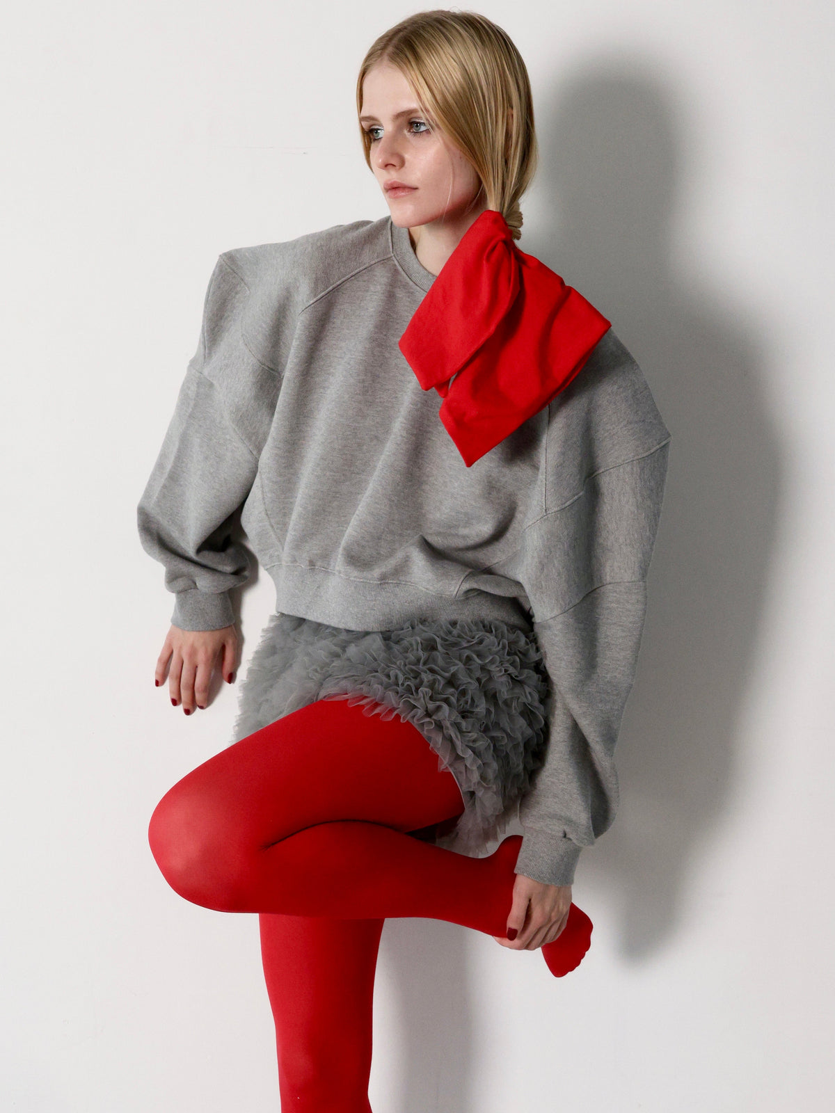 【AMOMMA】PUFF SLEEVE SWEAT - 裏起毛 -