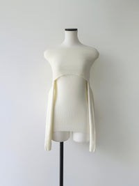 wool off shoulder knit