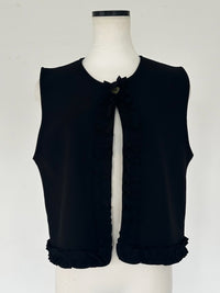 【SAMPLE SALE / swanë】 frill piping open vest