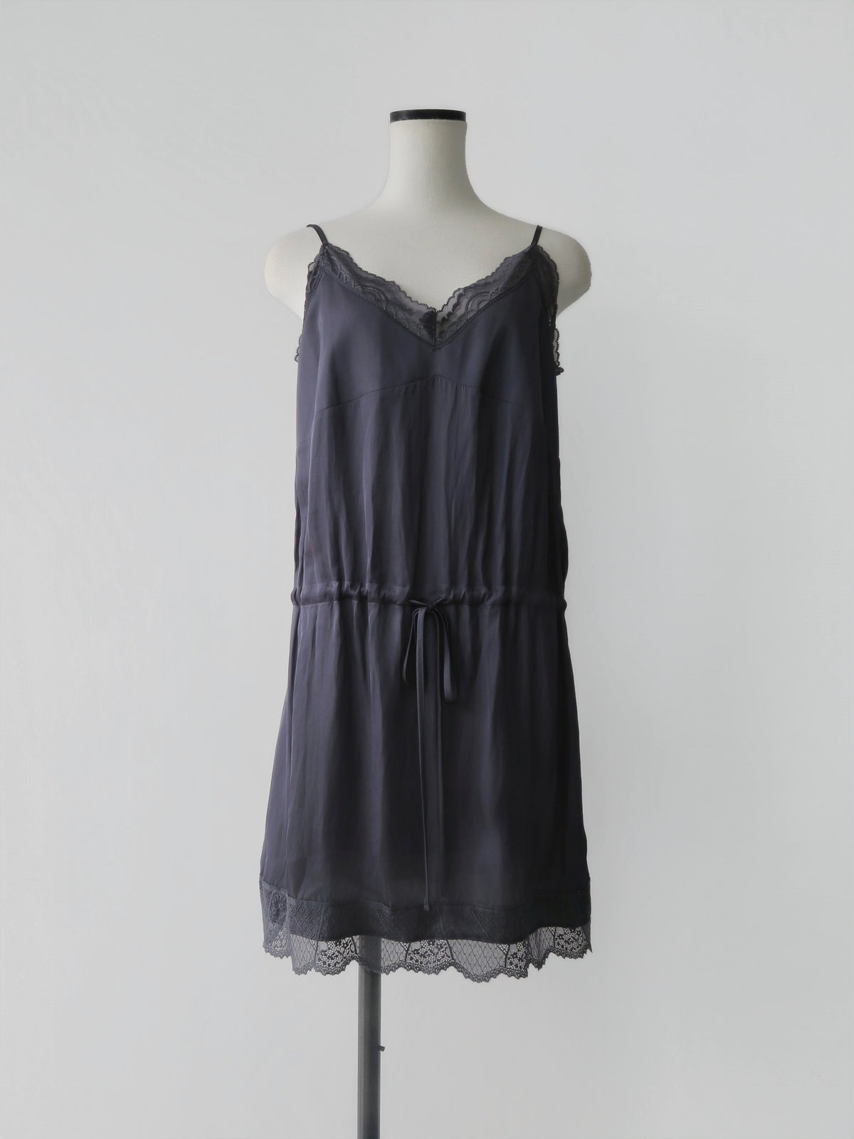 【AMOMMA】SATIN LACE SLIP DRESS