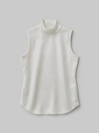 【NOWNS】Lulà | Satin high neck sleeveless top