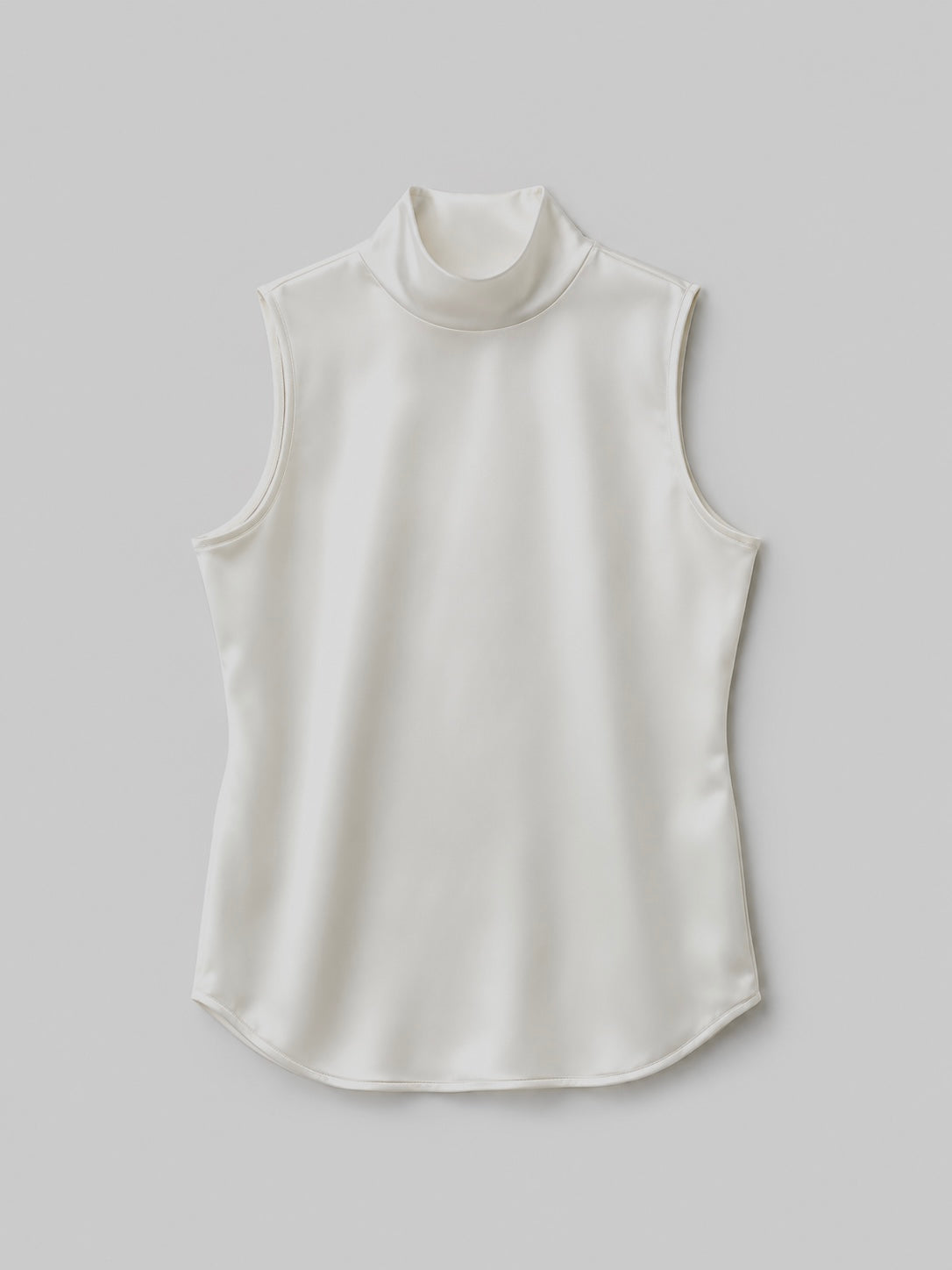 【NOWNS】Lulà | Satin high neck sleeveless top