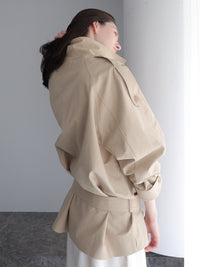 【SAMPLE SALE / célon】modern short trench coat