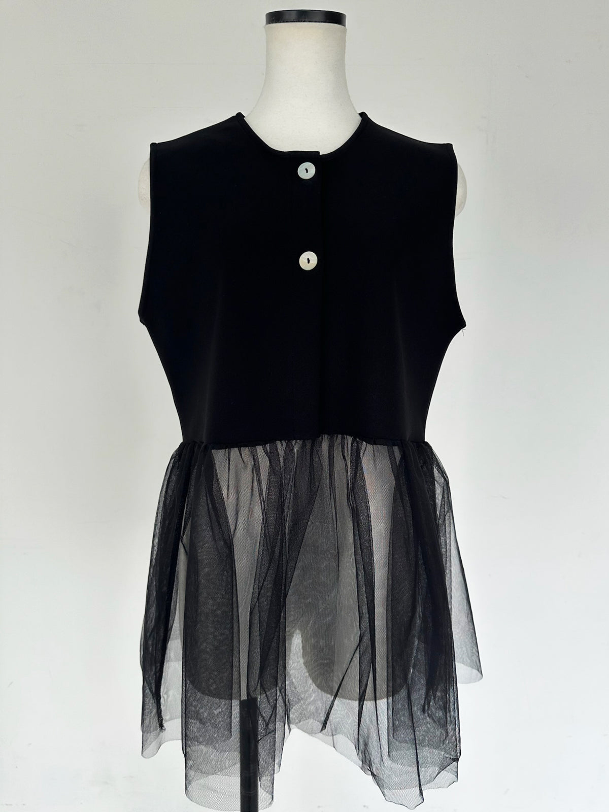 【SAMPLE SALE / swanë】 tulle switching open tunic