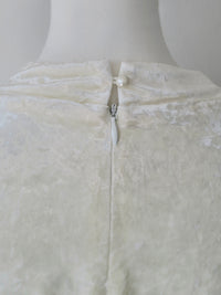 drape velour long dress