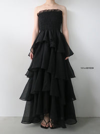 【célon】frilly tiered dress
