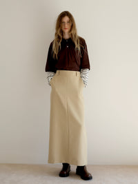 [ sample sale ] straight maxi skirt