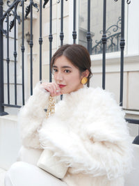 【célon】Poodle Shaggy Knit