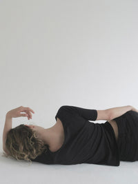 【NOWNS】Lyse | Half sleeve tee